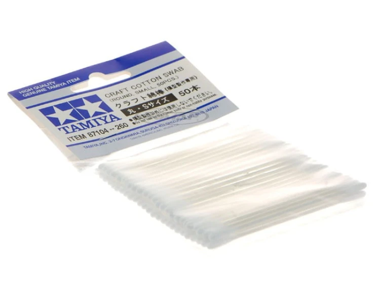Waciki modelarskie Craft Cotton Swab S Round Small 87104 Tamiya