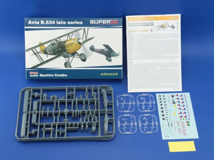 Samolot Avia B.534 late 4 modele 4452 Eduard
