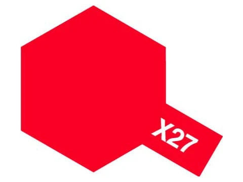 Farba akrylowa X-27 Red Clear 81027 Tamiya