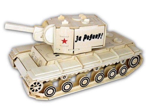 Czołg KV-2 KW-2 składanka drewniana P282