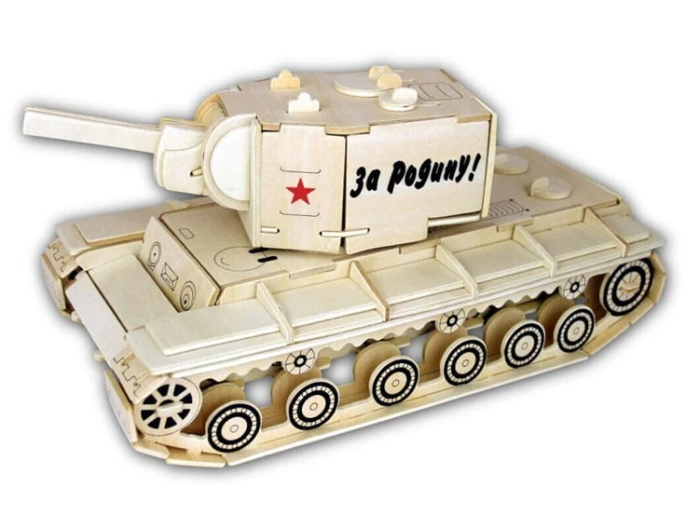 Czołg KV-2 KW-2 składanka drewniana P282