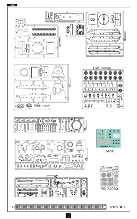 Czołg Waffentrager auf E-100 128mm UA72108 Modelcollect