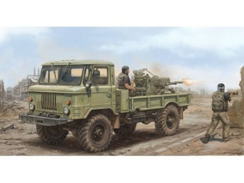 Ciężarówka GAZ-66 z armatą ZU-23-2 01017 Trumpeter