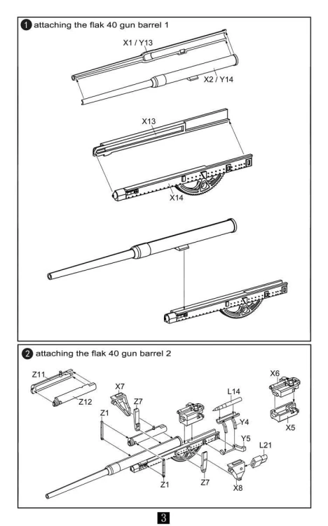 Działo przeciwlotnicze 128mm FlaK 40 UA72094 Modelcollect