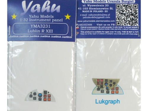 Fototrawiona tablica do Lublin R XIII YMA3231 Yahu