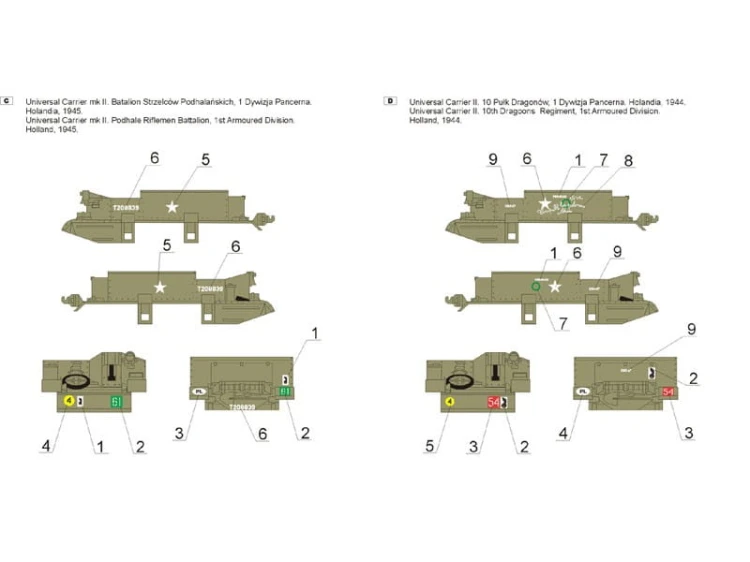 Kalkomania Universal Carrier Mk.II 35D27 Toro