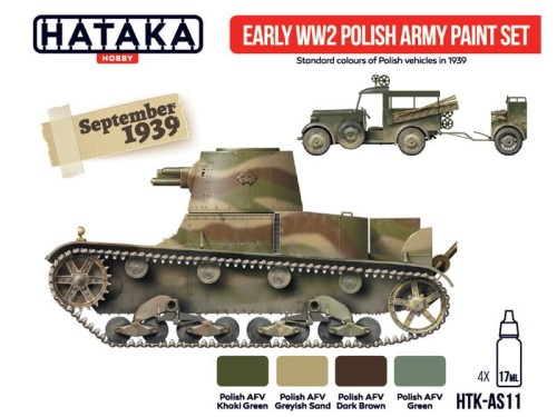 Zestaw farb akrylowych Wojsko Polskie HTK-AS11 Hataka