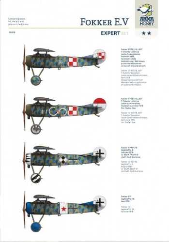 Samolot Fokker E.V. 70012 Arma Hobby