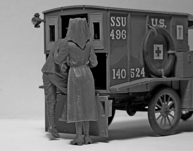 Samochód Ford Model T 1917 Ambulance 35662 ICM