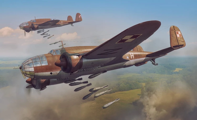 Samolot PZL.37B Łoś 72042 Fly