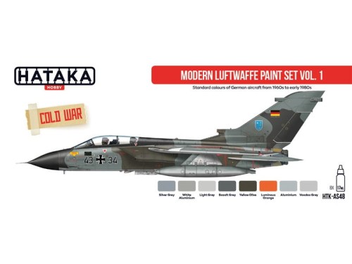 Zestaw farb akrylowych Modern Luftwaffe HTK-AS48 Hataka