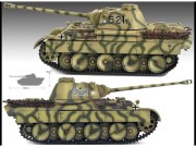 Samolot Ilyushin Ił-2 i czołg Panther D 12538 Academy