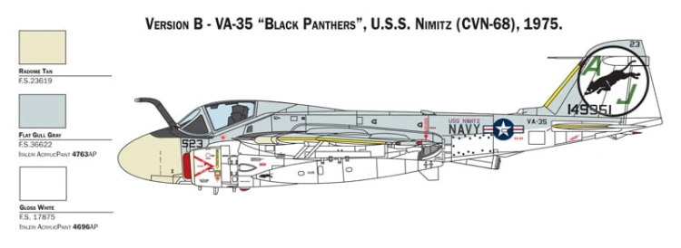 Samolot Grumman KA-6D Intruder 1405 Italeri