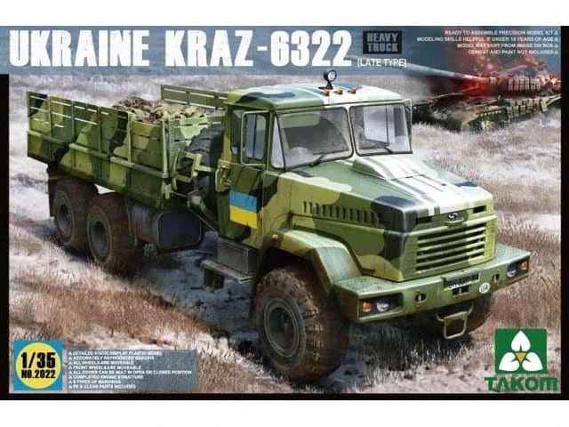 Ciężarówka wojskowa KrAZ-6322 2022 Takom