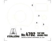 Samochód Fiat 806 Grand Prix 4702 Italeri