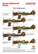Kalkomania PZL P.23B Karaś 72125 Techmod