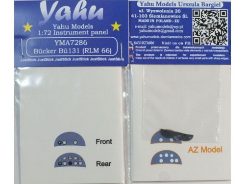 Fototrawiona tablica do Bucker Bu 131 YMA7286 Yahu