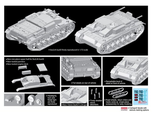 Działo Sturmgeschutz StuG III Ausf.E 7562 Dragon