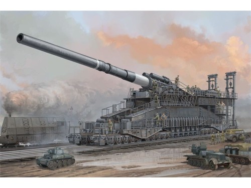 Działo kolejowe Schwerer Gustav 80cm K(E) Dora 82911 Hobby Boss