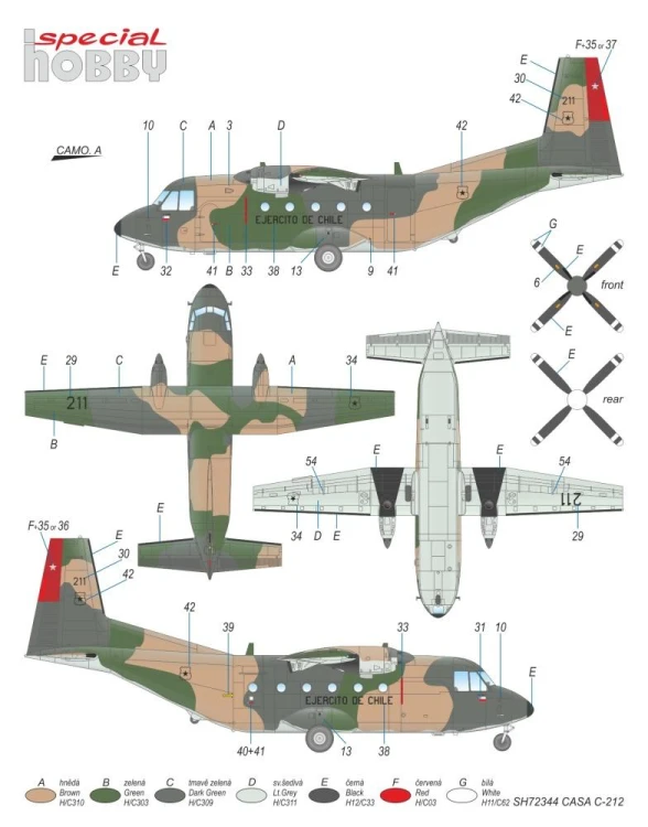 Samolot CASA C-212-100 SH72344 Special Hobby