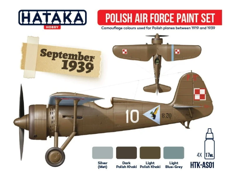 Zestaw farb akrylowych Polskie Siły Powietrzne HTK-AS01 Hataka