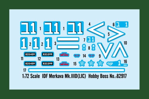 Czołg Merkava Mk.IIID (LIC) Merkawa IDF 82917 Hobby Boss