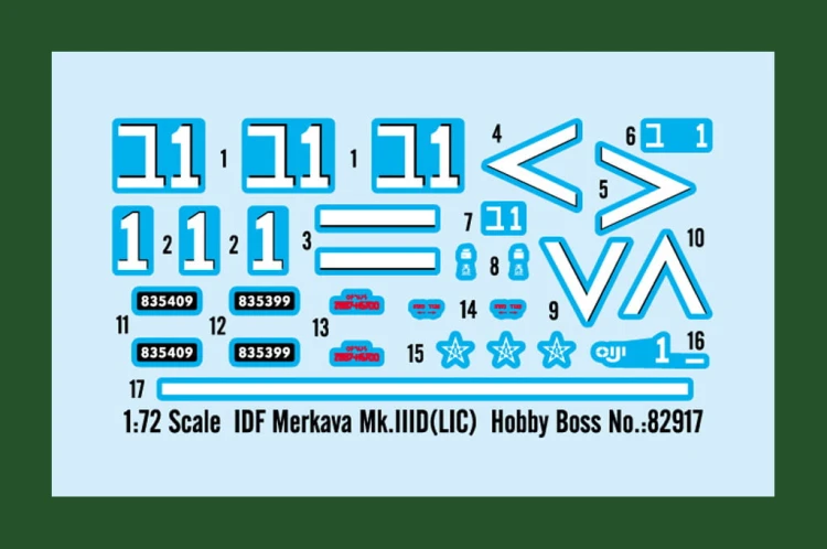 Czołg Merkava Mk.IIID (LIC) Merkawa IDF 82917 Hobby Boss