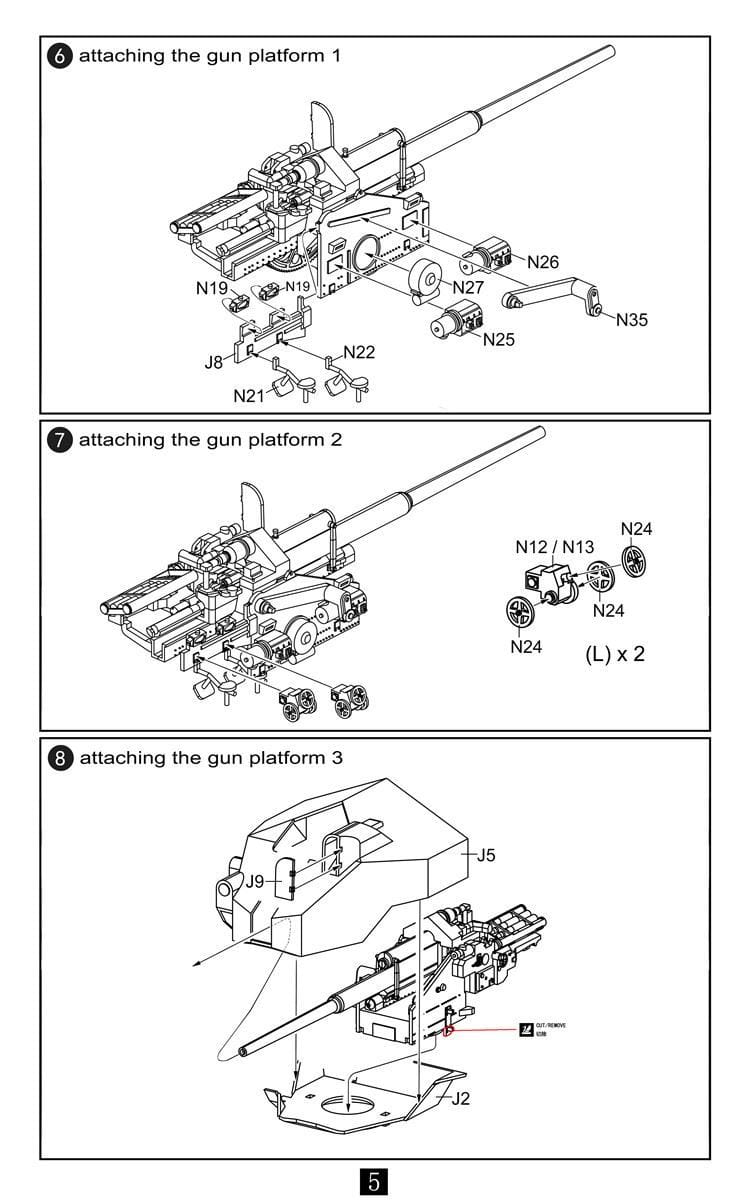 Czołg Waffentrager auf E-100 128mm UA72108 Modelcollect