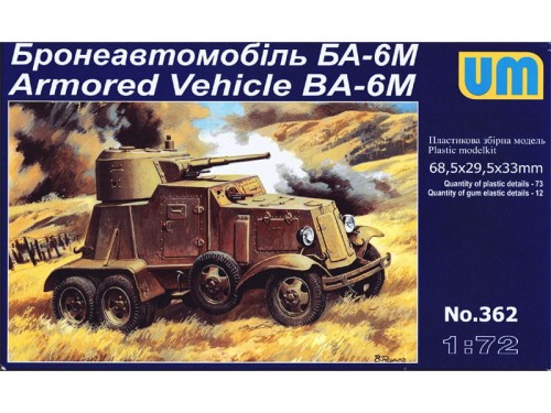 Samochód pancerny BA-6M 362 Unimodels