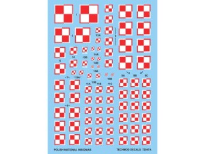 Kalkomania Insignias Poland szachownica