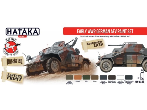 Zestaw farb akrylowych German AFV HTK-AS88 Hataka