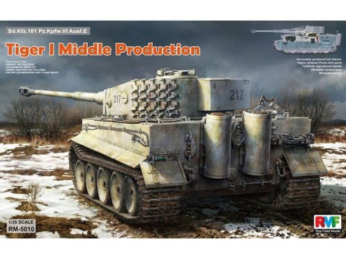 Czołg Tiger I PzKpfw VI Ausf.E Middle Production RM-5010 RFM