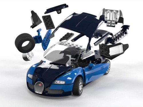 Samochód Bugatti Veyron 16.4 J6008 Airfix