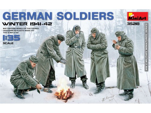 Figurki niemieccy żołnierze zima 1941-42 35218 MiniArt
