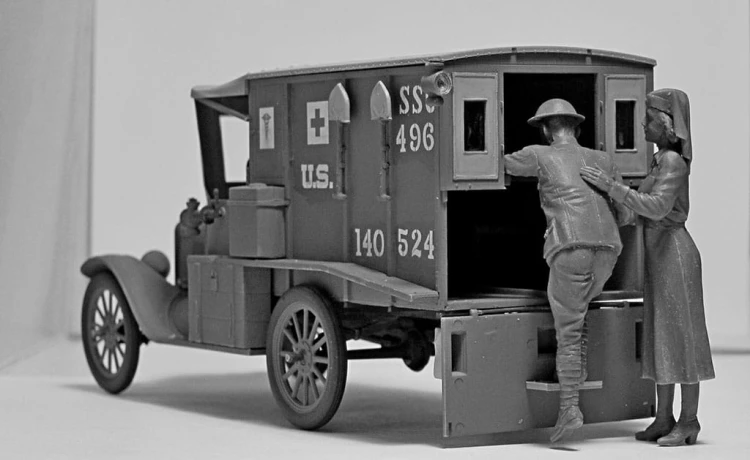 Samochód Ford Model T 1917 Ambulance 35662 ICM