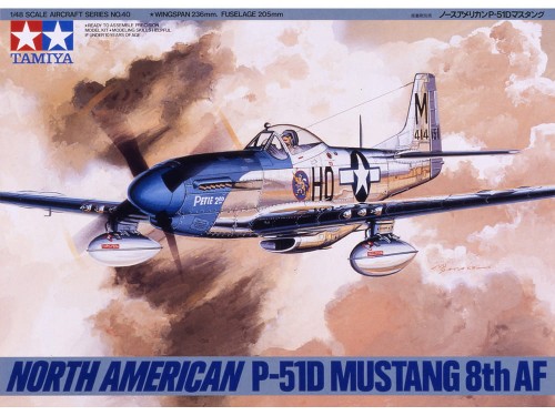 Samolot North American P-51D Mustang 61040 Tamiya