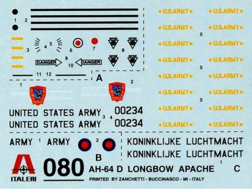 Śmigłowiec AH-64D Apache Longbow 0080 Italeri