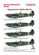 Kalkomania Supermarine Spitfire Mk.Vb 72033 Techmod
