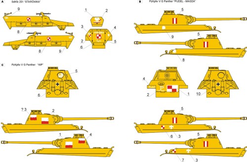 Kalkomania pojazdy Powstania Warszawskiego 72D03 Toro