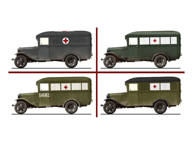 Autobus GAZ-03-30 ambulans 35160 MiniArt