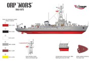 Okręt trałowiec bazowy ORP Mors 400430 Mirage