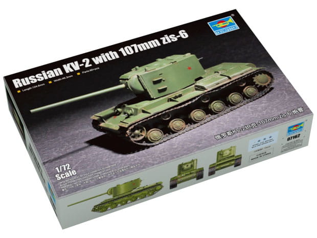 Czołg KV-2 KW-2 107mm ZiS-6 07162 Trumpeter