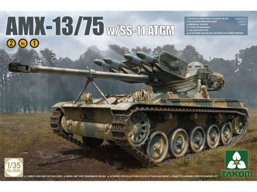 Czołg AMX-13/75 z wyrzutnią SS-11 ATGM 2038 Takom