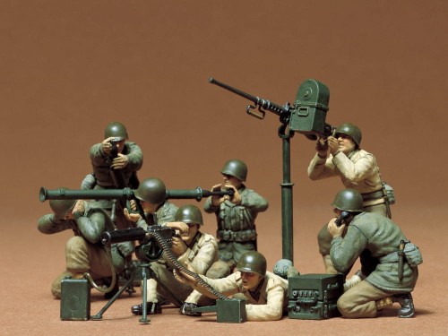 Figurki amerykańska załoga moździerza 35086 Tamiya