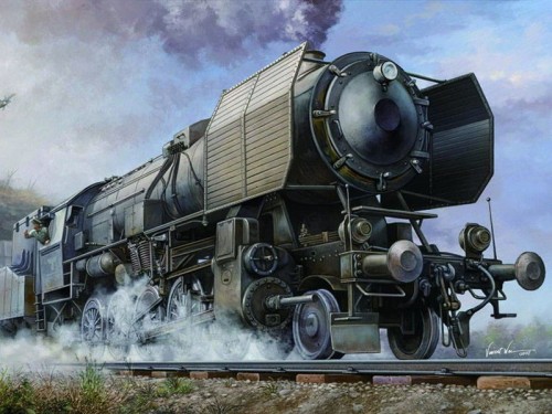 Lokomotywa parowóz Kriegslok BR 52 82901 Hobby Boss