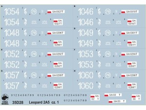 Kalkomania Leopard 2A5 w 34 Brygadzie vol.1