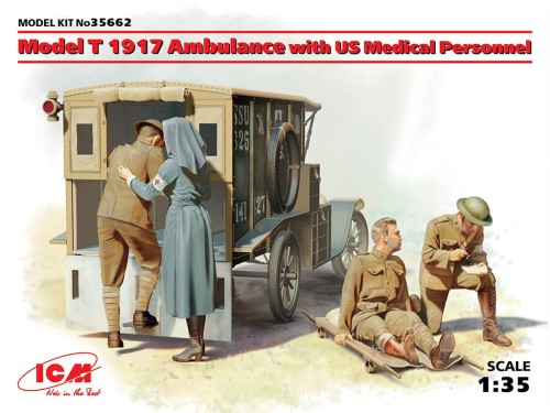Samochód Ford Model T 1917 Ambulance 35662 ICM