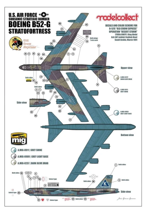 Samolot Boeing B-52G Stratofortress UA72202 Modelcollect