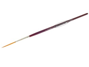 Pędzelek modelarski okrągły 1 z długim włosiem