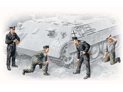 Figurki niemiecka załoga czołgu 35211 ICM